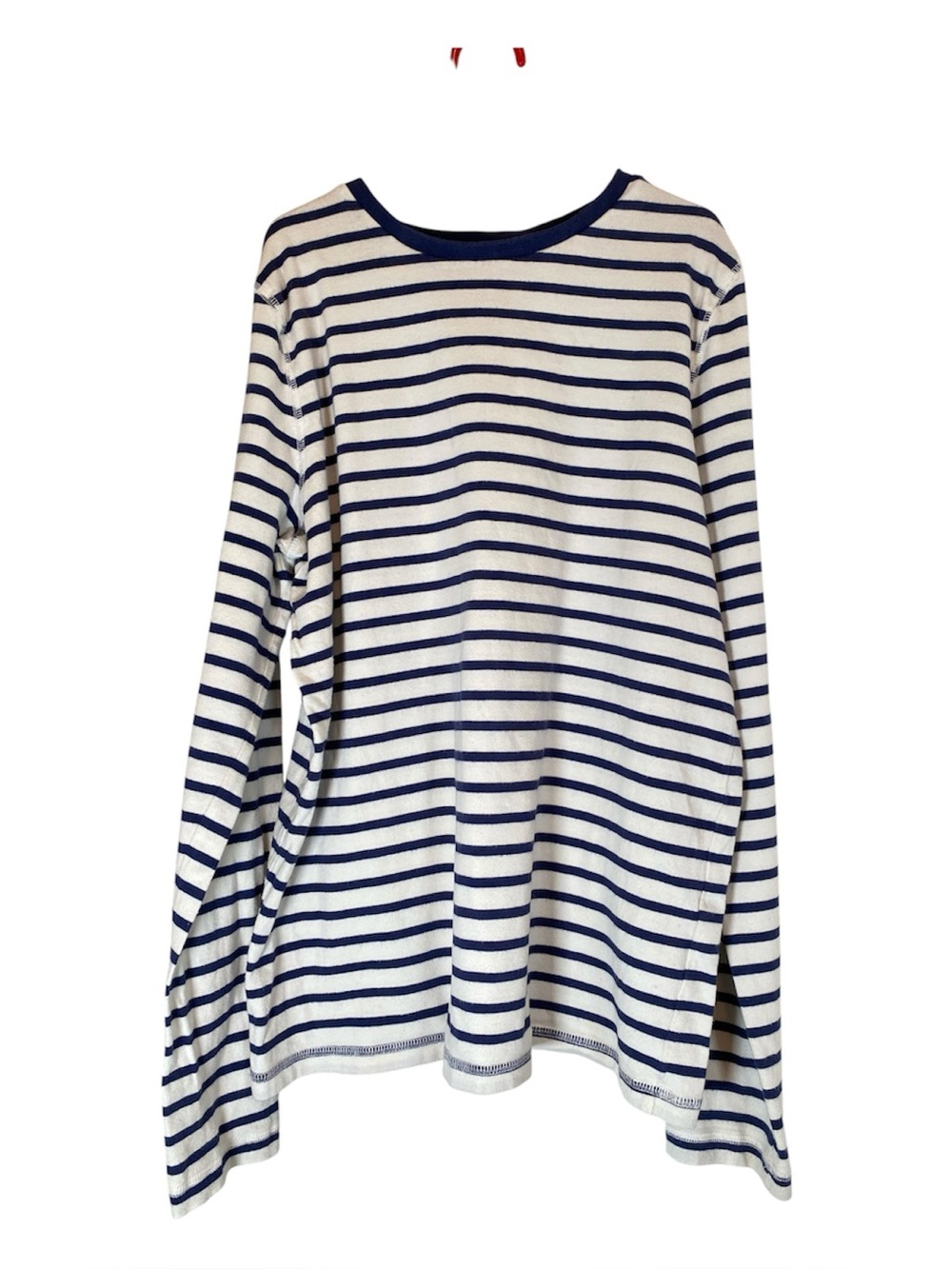 BODEN Ella Breton Navy White Stripe Long Sleeve Tee Girls 13-14